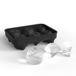 Food Grade Ice Cube Trays Silicone Mold With Lid 2 Rose Ice Mold For Whisky