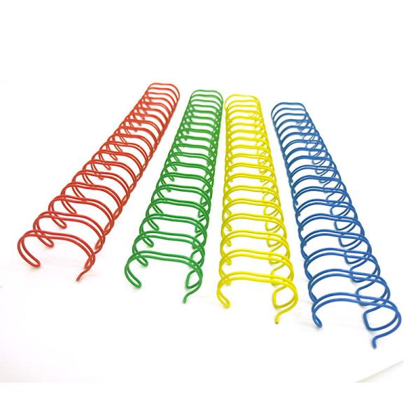China Promotional 1/4''-1 1/2'' Double Spiral Twin Loop Binder Double Ring Wire Binder factory