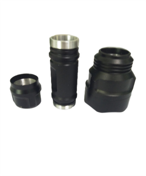 Customized CNC processing surface anodizing aluminum parts for Electric torch