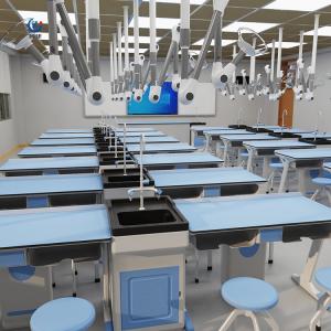 China Modern Physics Lab Furniture Metal Laboratory Table Anti Corrosion factory