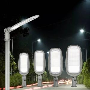 China KCD Classic Performance Safety Electric Die Casting Aluminium Housing Efficient Waterproof Slim 150w Smart LED Street Lights factory