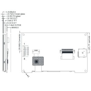 4.3 Inch TFT LCD Display 480x272 with Capacitive Touch