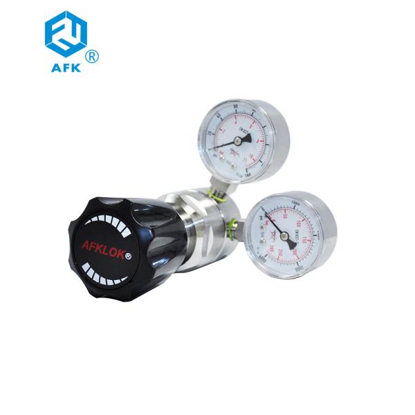 High Flow Stainless Steel Pressure Regulator For Oxyen Acetlene Propane Nitrogen