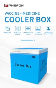 China VPU Medical Cooler Box with 8L Capacity VPU Insulation 72H Cold Time Vacuum Insulated Panel Cold Box factory