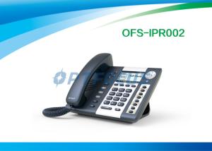 China Corded Telephones POE IP Phone 4 SIP lines 3.2&quot; 224 x 128 Pixel LCD Dual Ethernet Port factory