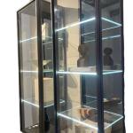 Modern Surface Mounted Single Glass Shelf Cabinet Lighting Warm White Led Glass