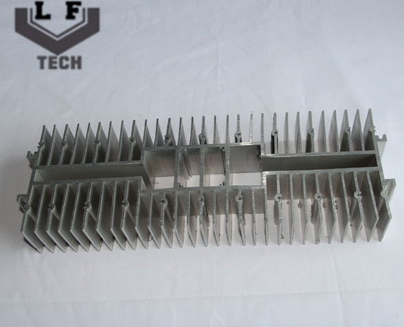 Double Layer Extruded Aluminum Heat Sink Customized AL6063 T5 Fin For Indurstria