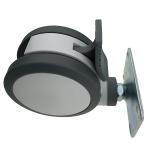 3 Inch TPR Medical Caster Wheels With Brake Swivel Caster For Hospital Equipment