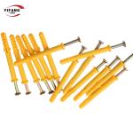 Stainless Steel Screw Plastic Expansion Plugs , Solid Wall Anchor With Nylon