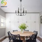 Industrial Retro Style Iron Pendant Light 6 Heads
