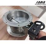 Manual/Pneumatic/Electric Control Round Butterfly Damper Valve For Air Volume