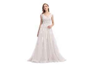 China Party Dress Long A - Line Ladies Evening Dresses Polyester And Spandex Material factory