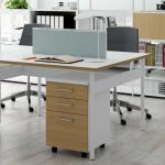 Four-Person Working Position with Movable Auxiliary Cabinet Customization