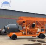 35CBM/Hour YHZM35 Mobile Concrete Batching Plant Easily Move