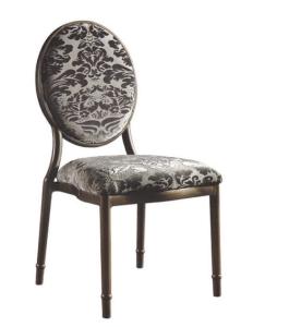 China YLX-6016 Flower Pattern Round Tube Back Banquet Dining Chair for Restaurant factory