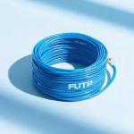 Blue Cat5e FUTP 24AWG 1000ft High Speed Network Cable for Shielded Ethernet