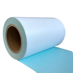 China Eco Thermal Paper 62G Blue Glassine Paper Hot Melt Glue Thermal Label factory