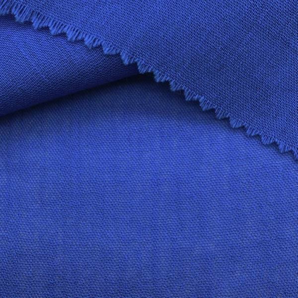 Breathable Heavy Crepe 81gsm Functional Fabrics Linen Cotton Royal 49/50inch