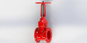 China Ductile Iron Gate Valve Ul Fm Approved Flanged / Grooved Connection EPDM Seal factory