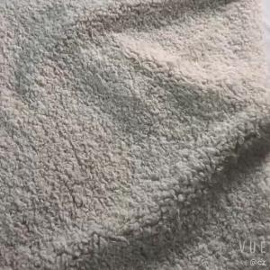 China Solid Curly Washable Sherpa Fabric For Winter Warm Coat Blankets Pillowslip Garment factory
