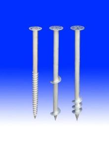 China Customised Rolled Steel Helical Ground Anchors For Solar Ground Mounting factory