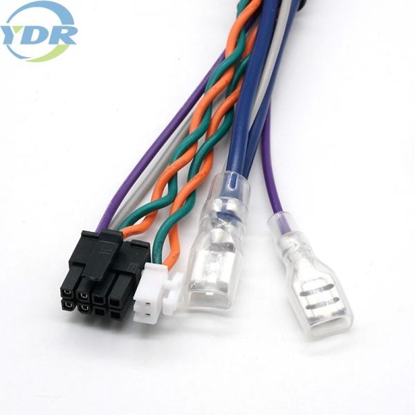 China 310mm Molex Cable Assemblies with 250 U shape terminal Connector factory