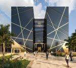 Outdoor Aluminum Frame Glass Curtain Wall Facade Fireproof Function