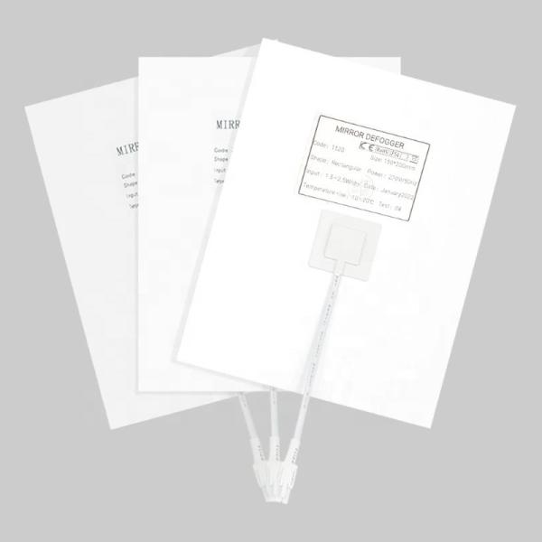 Square Shape Illuminated Anti Fog Film For Bathroom Mirror 300mm*500mm 220-240V