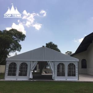China Aluminium Frame Tent Large Event Marquee White Top Wall With Windows For Church Event factory