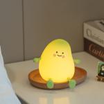 Mango Night Light Cute Children Silicone Lamp For Kids Bedroom Sleeping Lighting