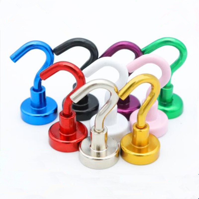 Composite NdFeB Magnet Super Strong Magnetic Hook Black for Industrial Applications