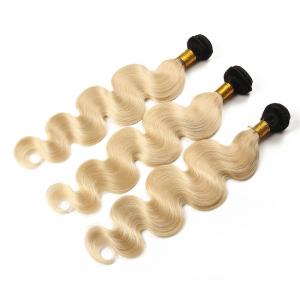 China 1b 613 Blonde Body Wave Indian Human Hair Bundles Grade 7A Virgin Hair factory