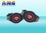 Colorful Silicone Rfid Wristbands / Rubber rfid bracelet for events access