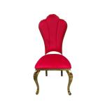 Fixed Seat Cushion Gold Leg Chairs For Wedding Reception
