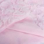 Home Bed Soft Faux Fur Fabric for Women's Winter Coat Polyester Stripe Embossing