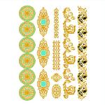 Gold Foil Body Tattoo Sticker