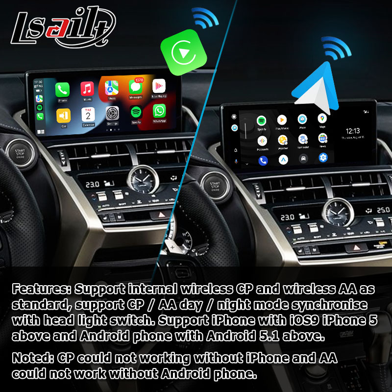 Lexus NX300 NX300h 2018 2021 wireless carplay android auto interface box