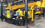 Hydraulic 180 Meters Deep Pneumatic 77kw Crawler Mounted Drill Rig For Deep