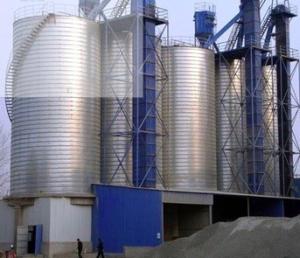 China 500 Ton Corrugated Grain Bin Silo Wide Flange I Beam Support Structure factory