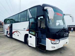 China Used Kinglong Bus 53 Seats Double Doors Used Coach Bus XMQ6129 Left Steering factory