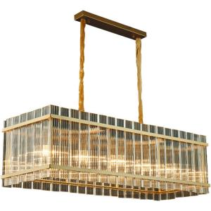 China Nordic Ironwork Glass Chandeliers Postmodern Decorative Hanging Lamp factory