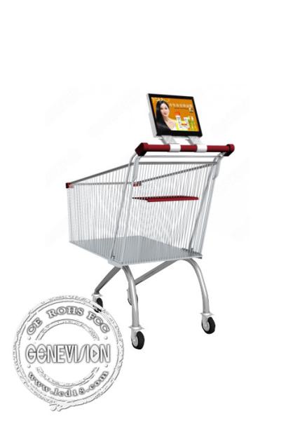 Dc Powered Tft Wall Mount LCD Display , Lcd Advertising Player Super Market