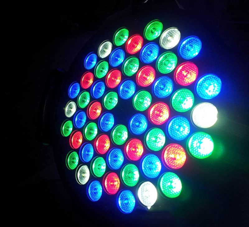 54X3w RGBW 3in1 8CH Led Stage Par Light , Stage Lighting Led Par Can Lights