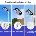 600W 800W 1000W LED Solar Powered Lights Solar Panel Street Lamp