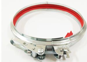 China Ring Round Adjustable Galvanized Steel Clamps For 6 Inch Dust Collection System factory