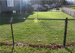 China Galvanized Wire Green PVC Coated Wire Diamond Chain Link Fence factory