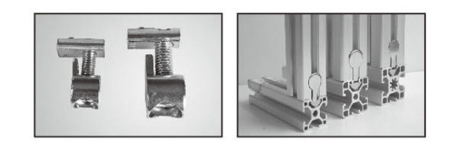 Nicket Steel Aluminium Profile Connectors for building