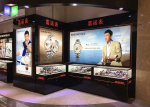 China Black Aluminum Advertising Light Boxes , Led Lightbox Sign With Picture Frame factory