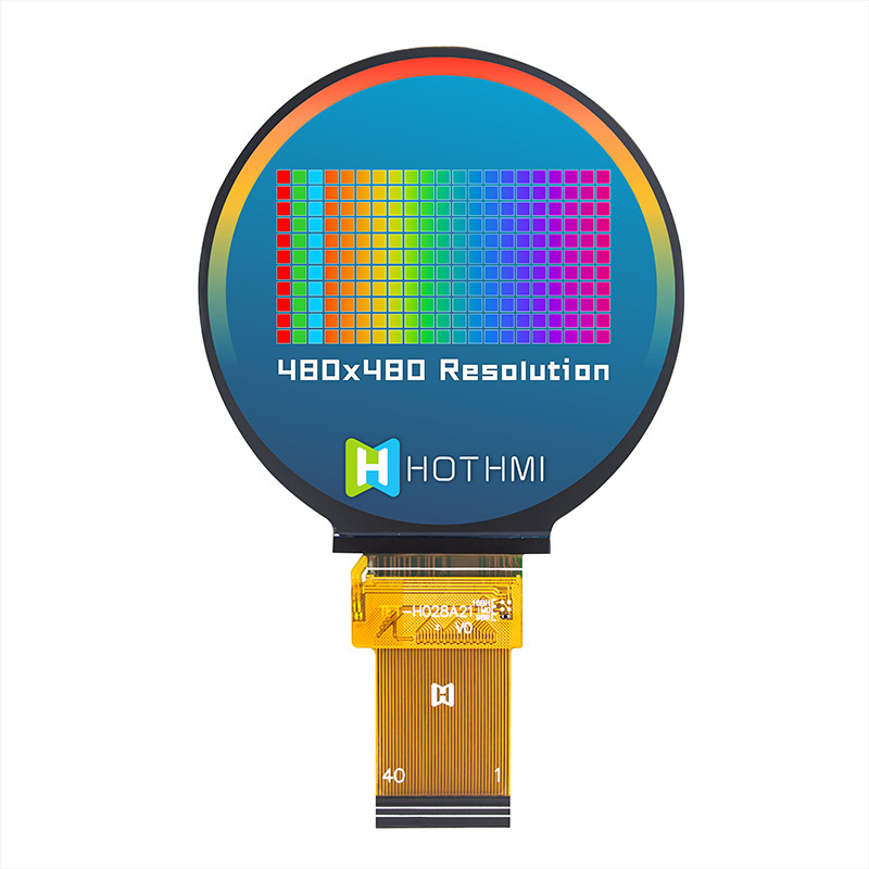2.8 Inch IPS 480x480 Round Circle Screen TFT Display Panel ST7701S For Industrial Control