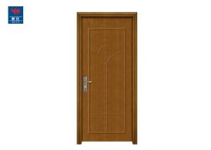 China Carving Fire Rated PVC Composite Interior MDF Laminated Wood Fire Doors factory
